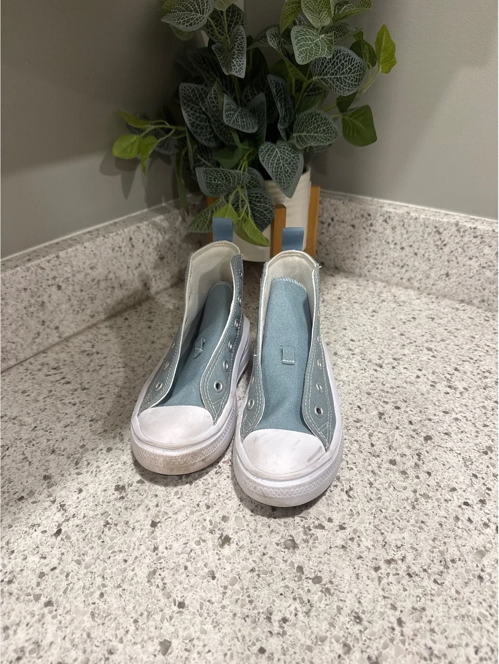 Converse Chuck Taylor All Star Platform High Top Sneakers Light Blue, Size 13